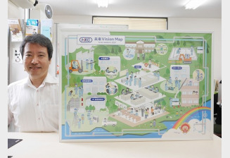 10年ビジョンをイラスト化 社員教育 採用面で活用を Vision Okayama 10年ビジョンをイラスト化 社員教育 採用面で活用を Vision Okayama